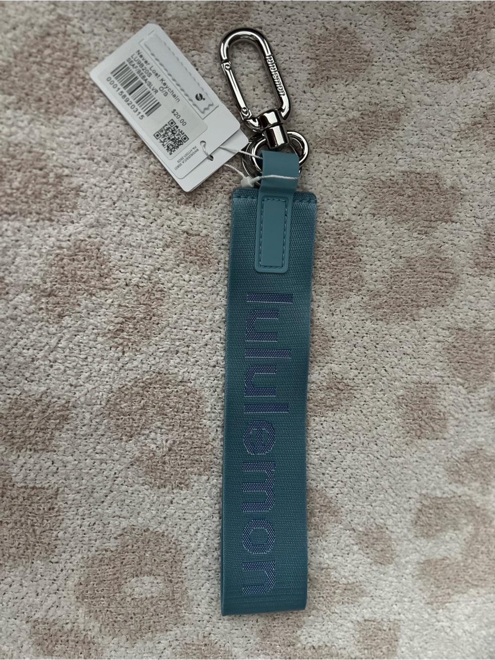 Lululemon Never Lost Keychain